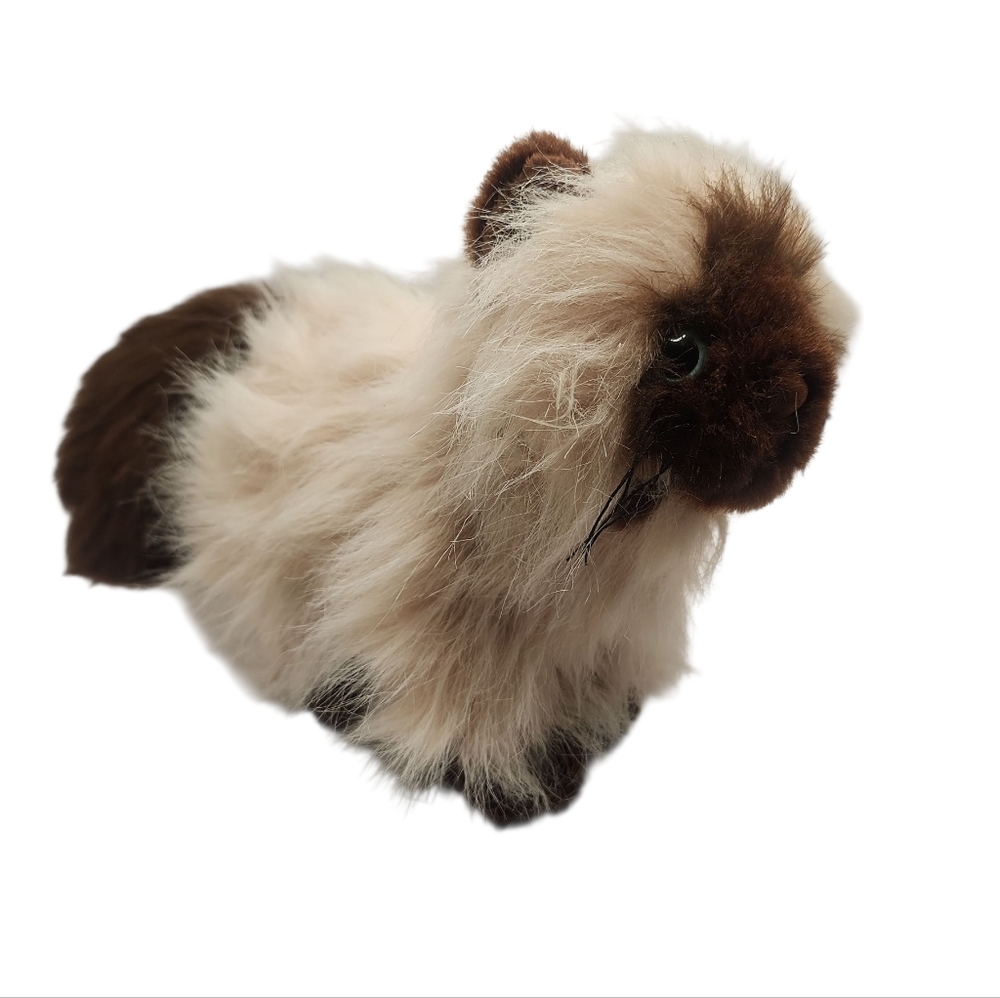 Ganz‎ Webkinz Himalayan Cat 8' Plush Long Hair Cream Brown No Code Kitten